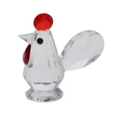 Max Crystal Animal Ornaments Glass Table Centerpiece for Home Decor Chicken