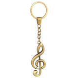Max Retro Bronze Music Symbol Keychain Pendant Key Chain Car Key Ring Bag Purse