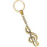 Max Retro Bronze Music Symbol Keychain Pendant Key Chain Car Key Ring Bag Purse