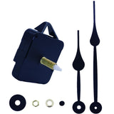 Maxbell DIY Clock Quartz Movement Mechanism Hour Minute Second Hand Tool Kit Black