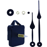 Maxbell DIY Clock Quartz Movement Mechanism Hour Minute Second Hand Tool Kit Black