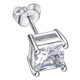 Max Cubic Zirconia Stud Earrings Hypoallergenic Crystal Earrings for Women