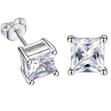 Max Cubic Zirconia Stud Earrings Hypoallergenic Crystal Earrings for Women