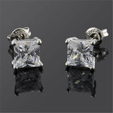 Max Cubic Zirconia Stud Earrings Hypoallergenic Crystal Earrings for Women