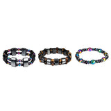 Max Metal Energy Hematite Magnetic Therapy Bracelet Electroplated Beads
