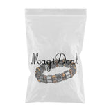 Max Metal Energy Hematite Magnetic Therapy Bracelet 2 Layers Tiger Eye Stones