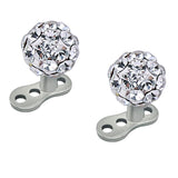 Max Anchor Internally Threaded Microdermals Piercing Body Jewelry White