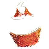 Max Women Sexy Tassel Body Chain Top Bra Nightclub Beach Bikini Jewelry Golden
