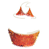 Max Women Sexy Tassel Body Chain Top Bra Nightclub Beach Bikini Jewelry Golden