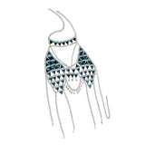 Max Sexy Crystal Rhinestone Top Bra Body Chain Harness Women Summer Beach Bikini