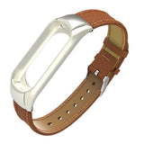 Max Leather Strap Wrist Strap Smart Band Accessories for Xiaomi Band 3 Brown