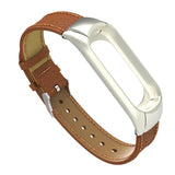 Max Leather Strap Wrist Strap Smart Band Accessories for Xiaomi Band 3 Brown