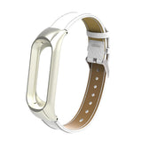 Max Leather Strap Wrist Strap Smart Band Accessories for Xiaomi Band 3 White