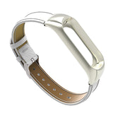 Max Leather Strap Wrist Strap Smart Band Accessories for Xiaomi Band 3 White
