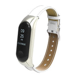 Max Leather Strap Wrist Strap Smart Band Accessories for Xiaomi Band 3 White