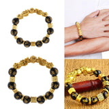 Max Golden Pi Xiu Bracelet Six-word Mantra Bead Good Luck Jewelry Men Women 12mm