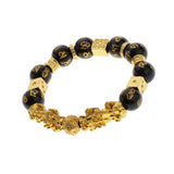 Max Golden Pi Xiu Bracelet Six-word Mantra Bead Good Luck Jewelry Men Women 12mm