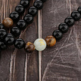 Max Luminous Beads Chinese Zodiac Obsidian Bracelet Multi Layer Bangle Pig