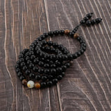 Max Luminous Beads Chinese Zodiac Obsidian Bracelet Multi Layer Bangle Pig