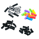 Max 10Pack Watch Silicone Fastener Rings  Black 1