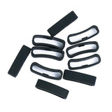 Max 10Pack Watch Silicone Fastener Rings  Black 1