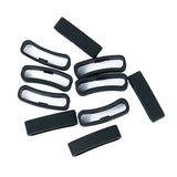 Max 10Pack Watch Silicone Fastener Rings  Black 1
