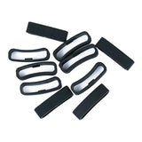 Max 10Pack Watch Silicone Fastener Rings  Black 1