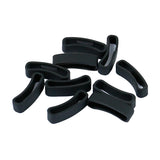 Max 10Pack Watch Silicone Fastener Rings  Black 2
