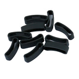 Max 10Pack Watch Silicone Fastener Rings  Black 2