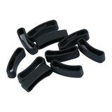 Max 10Pack Watch Silicone Fastener Rings  Black 2