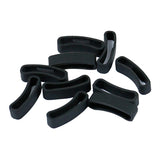 Max 10Pack Watch Silicone Fastener Rings  Black 2