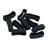 Max 10Pack Watch Silicone Fastener Rings  Black 3