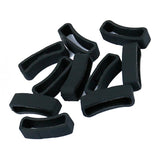 Max 10Pack Watch Silicone Fastener Rings  Black 3