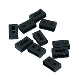 Max 10Pieces Silicone Fastener Rings for Casio G-SHOCK GA110 GD BA 20mm Black