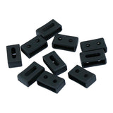 Max 10Pieces Silicone Fastener Rings for Casio G-SHOCK GA110 GD BA 20mm Black