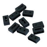 Max 10Pieces Silicone Fastener Rings for Casio G-SHOCK GA110 GD BA 20mm Black