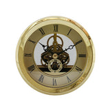 Max 103mm/4.06inch Dial Roman Numeral Watch Quartz Clock Insert with Golden Trim