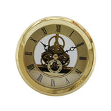 Max 103mm/4.06inch Dial Roman Numeral Watch Quartz Clock Insert with Golden Trim
