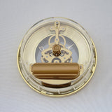 Max 103mm/4.06inch Dial Roman Numeral Watch Quartz Clock Insert with Golden Trim