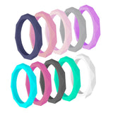 Max 10 Pcs Men Women Rubber Silicone Wedding Ring Band Sport Outdoor Gift 6Yard