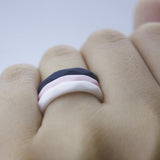 Max 10 Pcs Men Women Rubber Silicone Wedding Ring Band Sport Outdoor Gift 6Yard