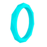 Max 10 Pcs Men Women Rubber Silicone Wedding Ring Band Sport Outdoor Gift 6Yard