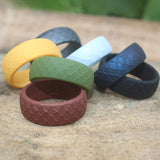 Max 7 Pieces Silicone Rings Men's Ring Band Sport Rings Outdoor Rings Size 14