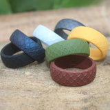 Max 7 Pieces Silicone Rings Men's Ring Band Sport Rings Outdoor Rings Size 14