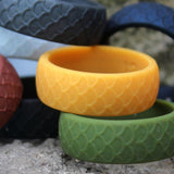 Max 7 Pieces Silicone Rings Men's Ring Band Sport Rings Outdoor Rings Size 14