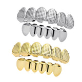 Max Hip Hop Grill Teeth Fake Mouth Jewelry Costume Cosplay Decor Golden/Silver