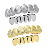 Max Hip Hop Grill Teeth Fake Mouth Jewelry Costume Cosplay Decor Golden/Silver