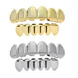 Max Hip Hop Grill Teeth Fake Mouth Jewelry Costume Cosplay Decor Golden/Silver