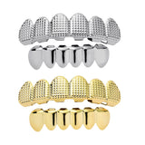 Max Hip Hop Grill Teeth Fake Mouth Jewelry Costume Cosplay Decor Golden/Silver