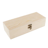 Max Wood Jewelry Box Jewelry Chest Tea Box Earring Storage Box w/ Lock 4 Slots